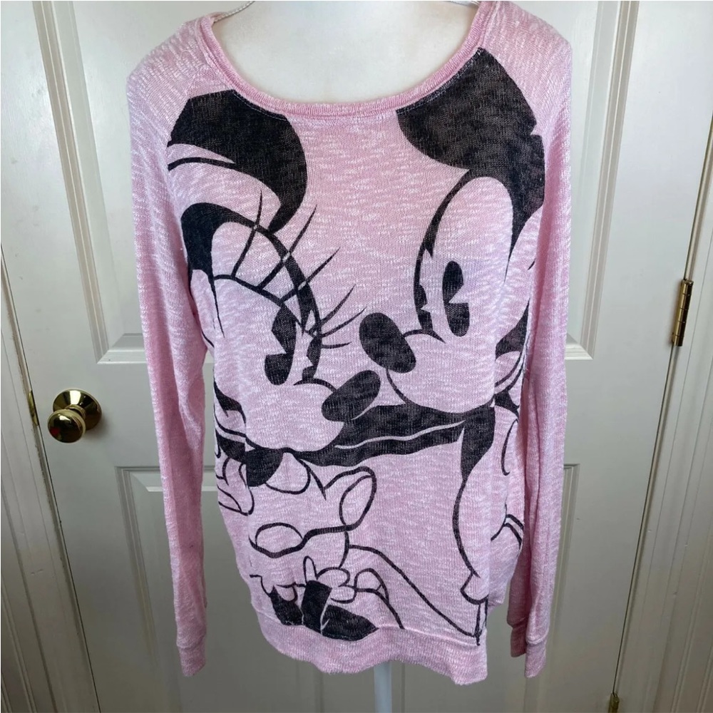 Disney light pink sweater. Sz L